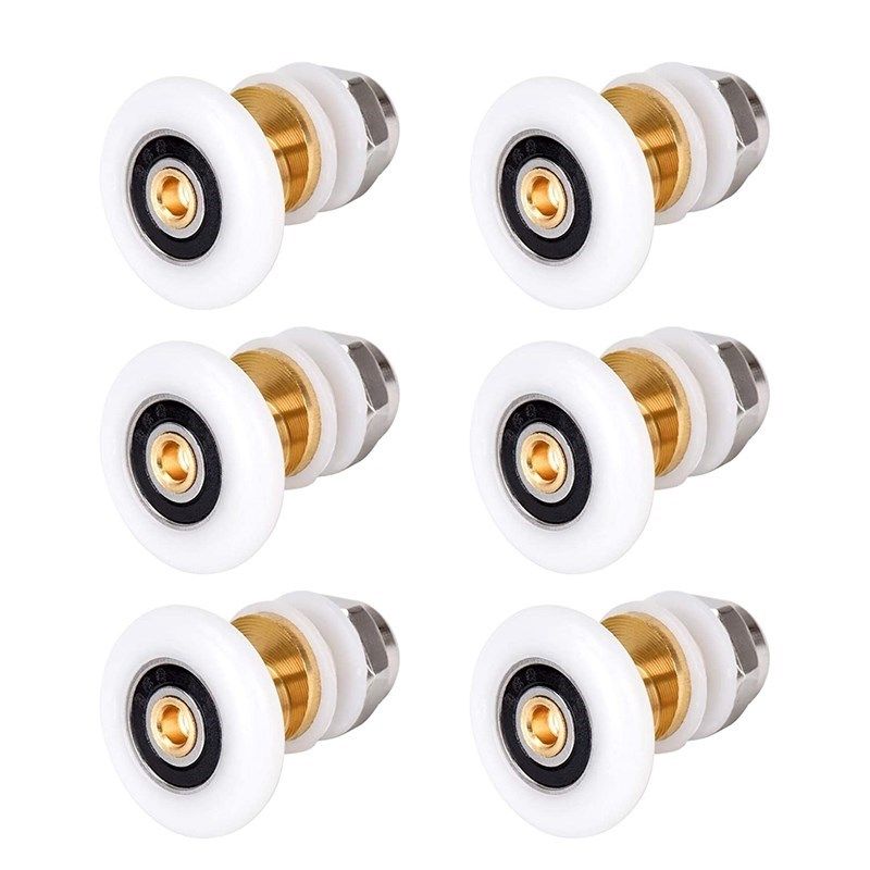 6 pcs 25 mm small rollers apply to feel the bathroom glass