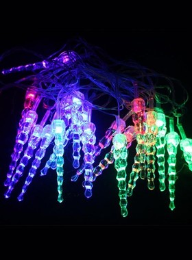 New 5M 28 LED Waterproof RGB Icicle Pendants String Lights O