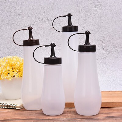 Food Grade 250/360/480/720ml Sauce Dispenser Bottle Squeeze