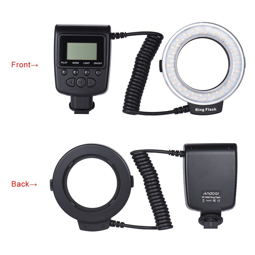 RF-550D Macro 48 LED Ring Light Ringlight for Canon Nikon Pe