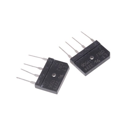2pcs/lot GBJ1506 Full Wave Flat Bridge Rectifier 15A 600V Bl