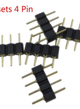 30sets/lot 4 Pin Needle Male Type 4pin RGB Connector 4pin Su