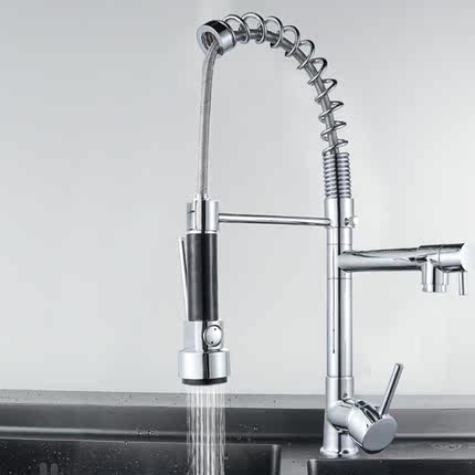 Cold And Hot Mixed Water Multifunctional Spring Pull Kitchen