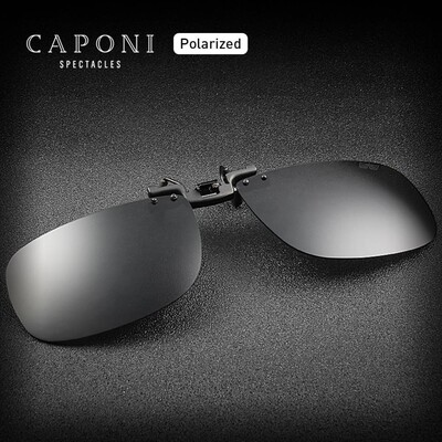 CAPONI Brand Polarized Clip On Glasses Frame Daily Driving
