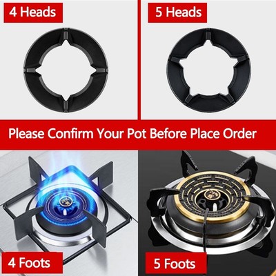 Cast Iron Wok Pan Pot Support Rack Stand Burner Gas Stove Ra