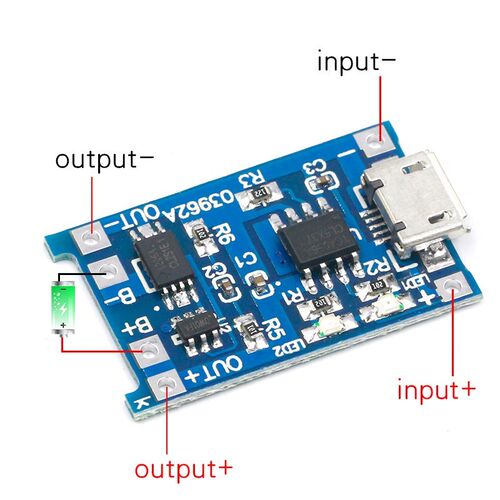 10pcs 5V 1A Micro SB 18650 Lithium Battery Charging Board Ch