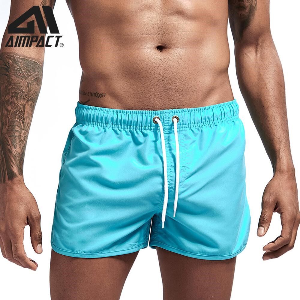 Aimpact 2020 Summer Men Beach Shorts Swimming Board Short M