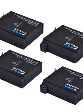 4Pcs 1680mAh AHDBT 401 Battery akku for Gopro Hero 4 Batter