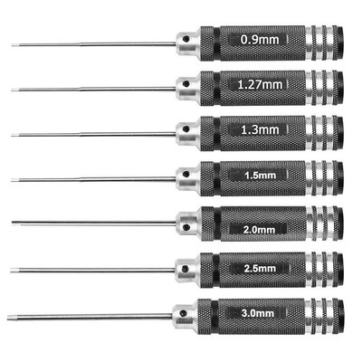 0.9/1.27/ 1.3/ 1.5/ 2.0/ 2.5/ 3.0Mm White Steel Hex Screwdri