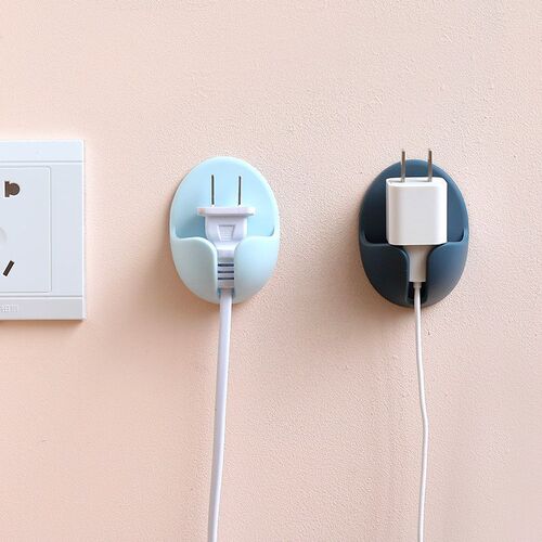 2Pices Wire Plug Hooks Simple Style Household Bathroom Stick