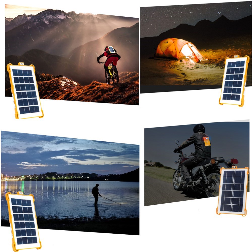 Portable LED Solar Power Light Led Rechargeable Spotlight Le