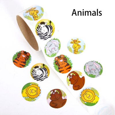 100pcs/1 Roll Reward Stickers Roll Kids Sticker Scrapbookin
