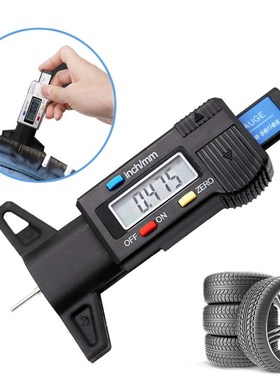 *Car Digital Tyre Tire Tread Depth Gauge Meter Measurer Tool