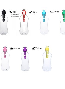 New 550ml Plastic Water Bobble Hydration Filter Portable Out