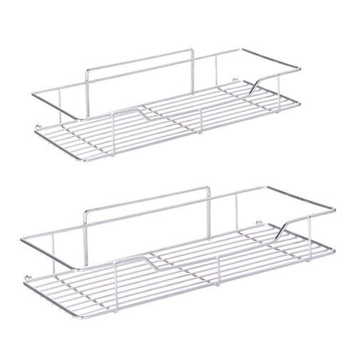 Stainless Steel Shower Organizer Basket Bathroom Shelf Wall