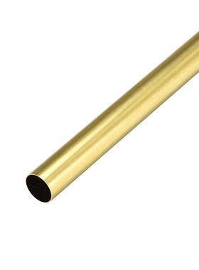 Brass Round Tube 300mm Length 14mm OD 0.5mm Wall Thickness S
