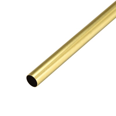 Brass Round Tube 300mm Length 14mm OD 0.5mm Wall Thickness S
