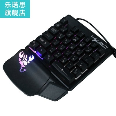 HXSJ Single Handed Keyboard Backlit Keyboard Mechanical Keyb