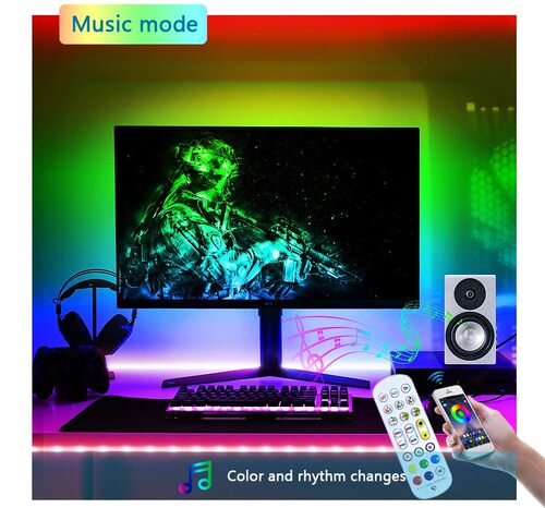 Music Wifi Smart LED Strip Control RGB Light 2835 5050 5m/10