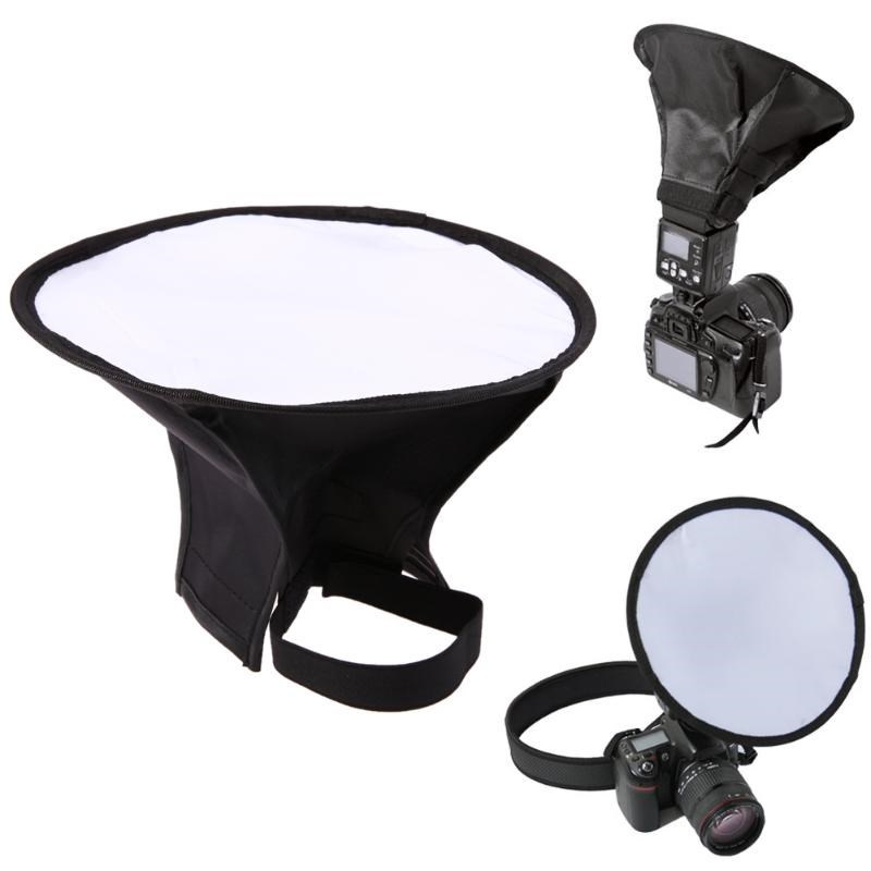 20cm Mini Soft Box Round Flash Softbox Diffuser Speedlight