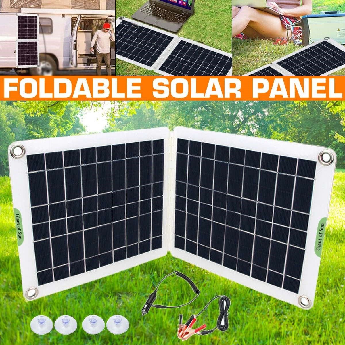 new flexible solar panel foldable 60w battery charger home k
