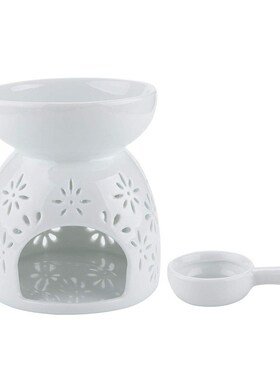 Ceramic Tealight Candle Holder Oil Burner, Essential Oil In