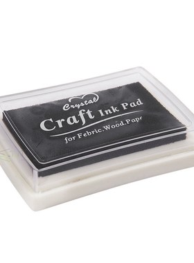 Black Ink Pad Inkpad Rubber Stamp  Print Craft Non-Toxic Bab