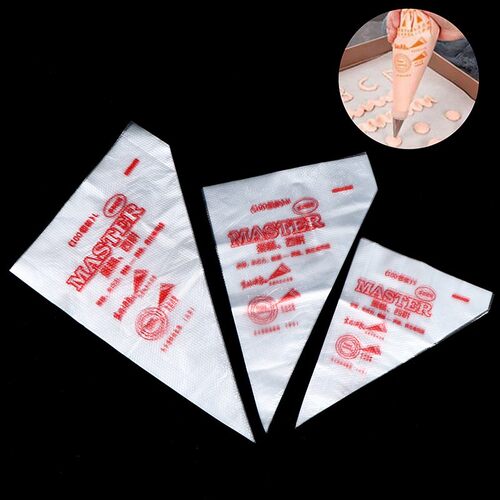 10Pcs Disposable Piping Bag Icing Nozzle Fondant Cake Decora