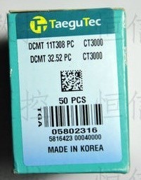 tungsten carbide inserts DCMT11T308PC CT3000 Taegutec wholes