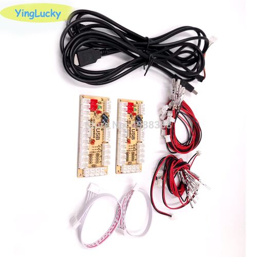 2X Zero Delay Arcade USB ENCODER PC TO JOYSTICK FOR 5PIN SA