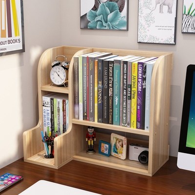 Simple book table top children bookshelf student desk shelf