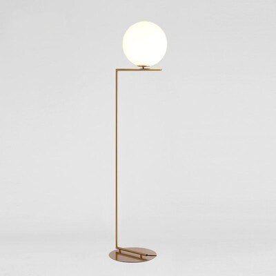 Creative Simple Floor Lamps Glass  Standing Lamp Gold LED ab