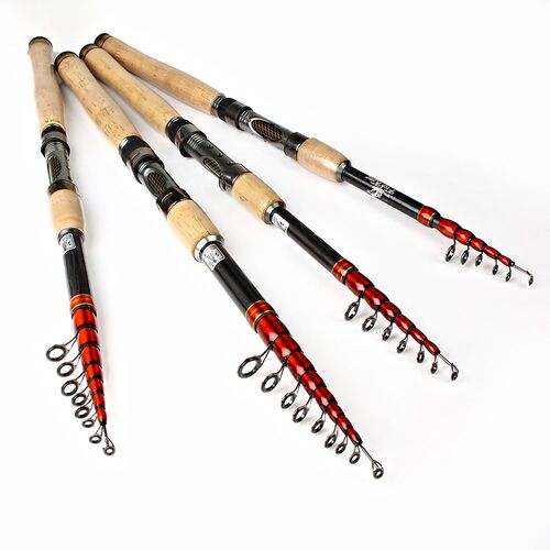 Telescopic Fishing Rod Pole Carbon 1.8m 2.1m 2.4m 2.7m 3m Hi