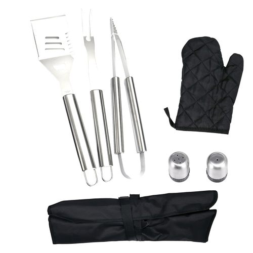 7pcs Stainless Steel BBQ Tools Set Barbecue Grilling Utensil
