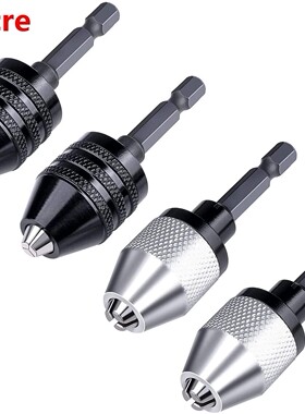 4Pcs 0.3-6.5mm Keyless Drill Chuck Screwdriver Impact Driver