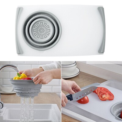 Wonderlife 1PCS Retractable Sink Square Cutting Board Cuttin
