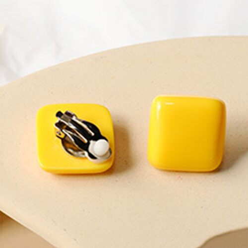 Bing Tu Round Square Rectangle Clip Earrings Without Pierci