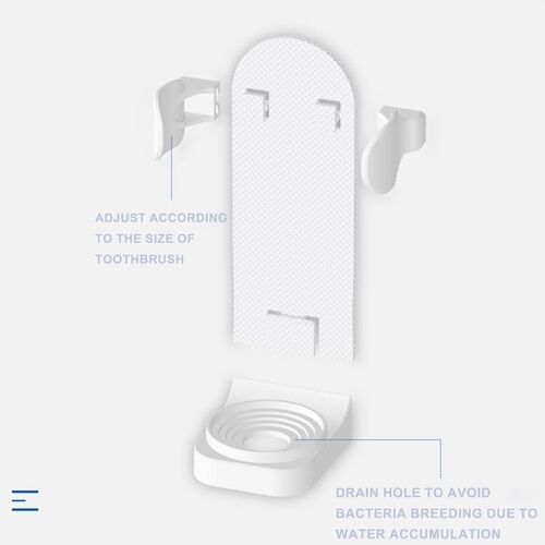1 Pc Electric Toothbrush Rack Flexible Toothbrush Protection