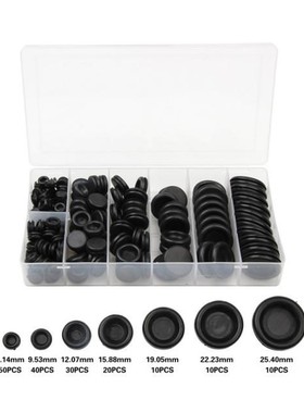 170Pcs/Box Gasket Ring Rubber Grommet Waterproof Protect Wir