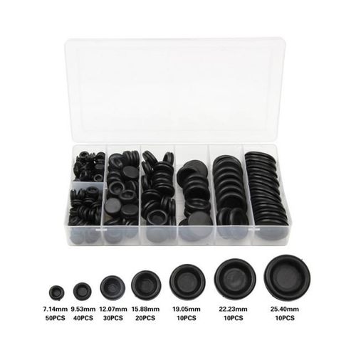 170Pcs/Box Gasket Ring Rubber Grommet Waterproof Protect Wir
