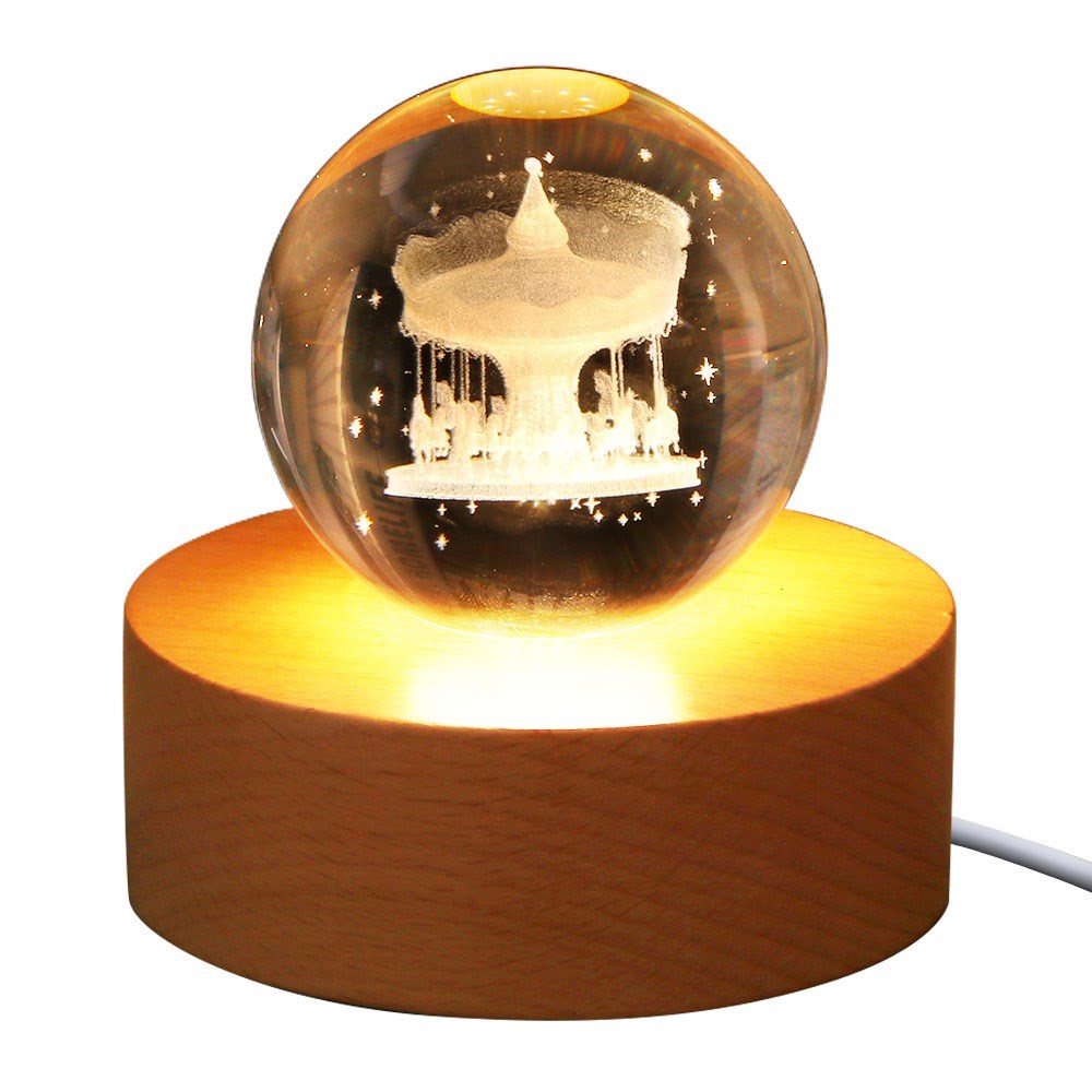 3D Plate LED Lamp Creative 3D LED Night Lights Novelty Illus