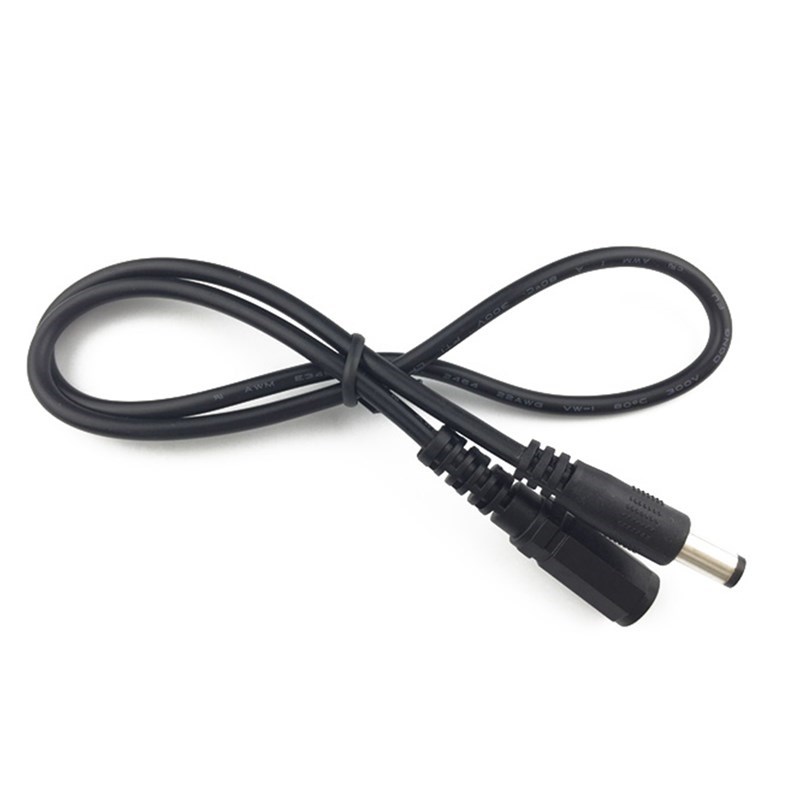 1M DC 5.5mm x 2.1mm Power male to Female Barrel Plug Connect