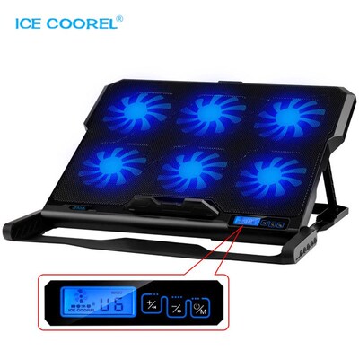 Laptop Cooler Six Cooling Fan and 2 USB Ports laptop cooling