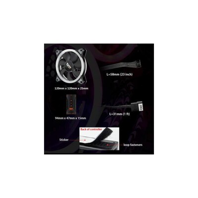 Aigo  Authentic DR12-Pro Computer Cooler Cooling RGB Fans Co
