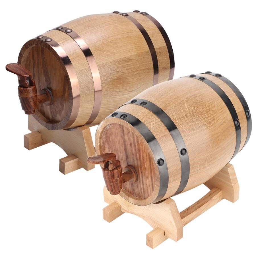 1l mini portable beer brewing keg wine barrel for whiskey ru