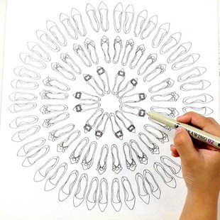 1 pcs black Pigma micron pen waterproof Hand-drawn design sk