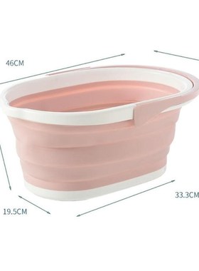 Foldable Plastic Mop Bucket KItchen Dishpan Portable Wash Ba