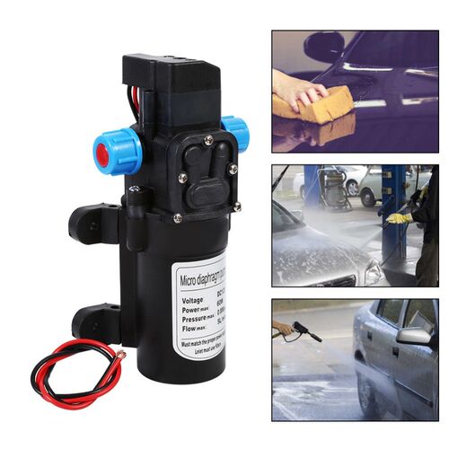 60W DC 12V Micro Electric Diaphragm Water Pump High Pressure