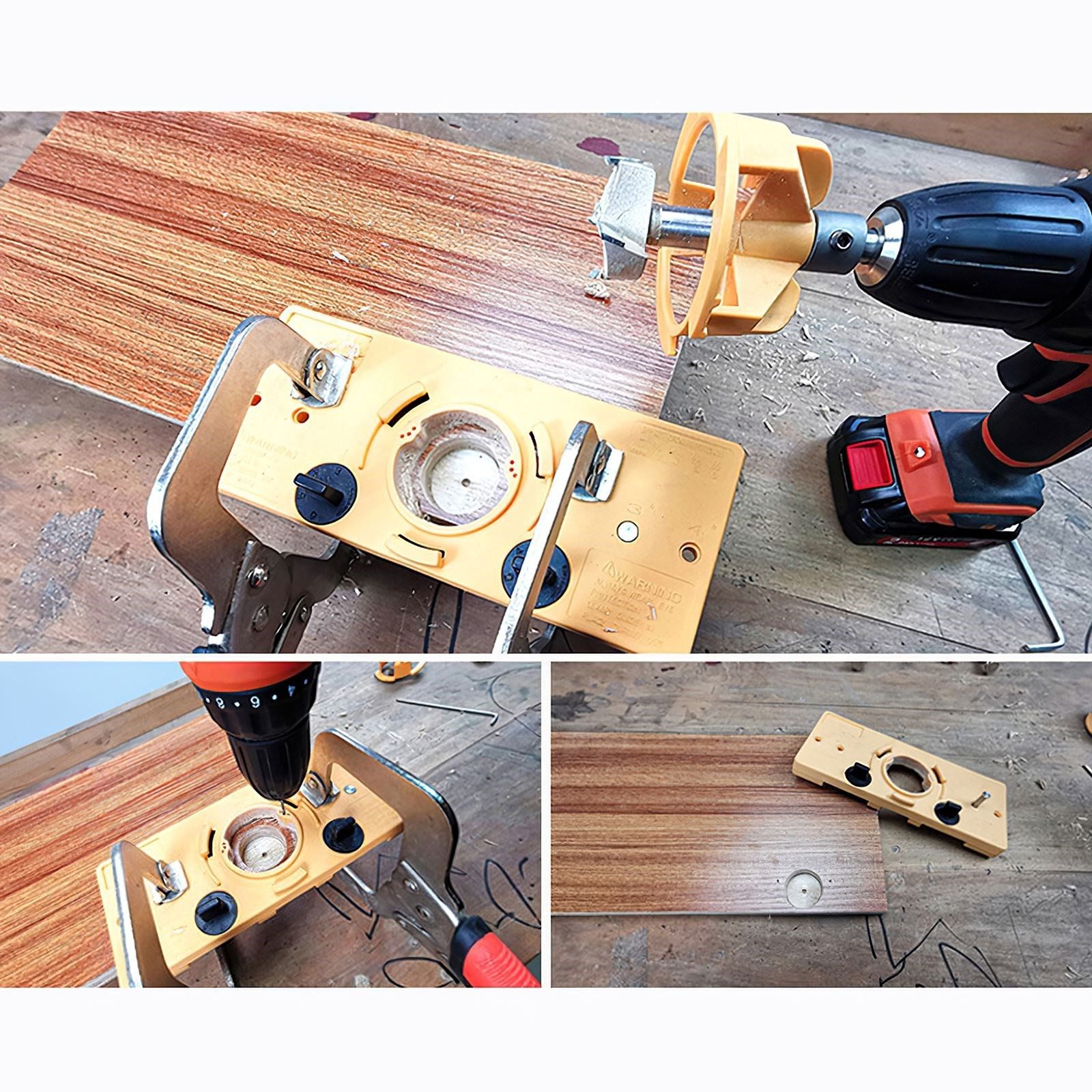 concealed 35mm cup style hinge jig boring hole drill guide