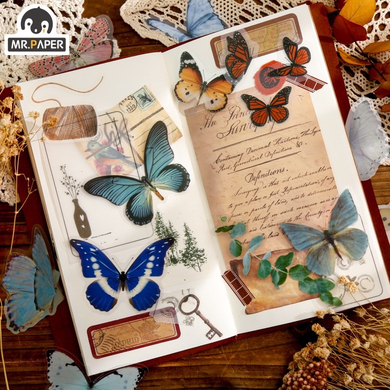 Mr.paper 6 Designs 12 Pcs/bag Bottled Flowers Series Plant